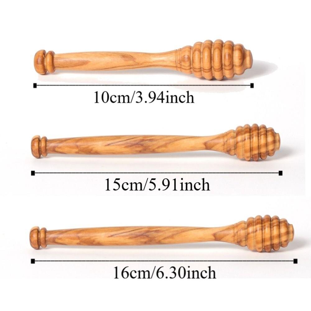 Natural Wood Wooden Honey Dipper Handmade Wooden Honey Stirrer Honey Stirrer Spoon  For Jars