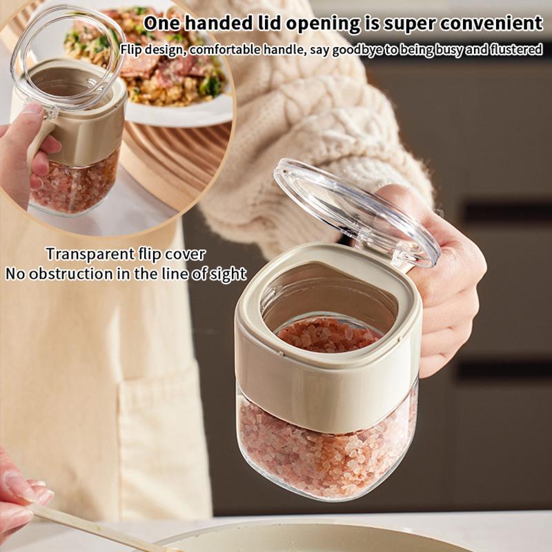 Jednoduchá lehká luxusní kořenka s lžičkou, zesílené bezolovnaté sklo potravinářské kvality, průhledný vyklápěcí design, pohodlná rukojeť