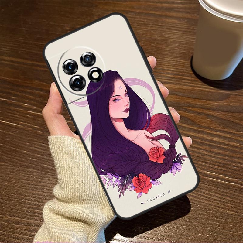 Horoscope Girl Scorpio Taurus Virgo For OnePlus Nord CE 5 2 3 4 Lite N20 N30 Case For OnePlus 15 R 13 12 11 8T 10T 13T 12R 13R