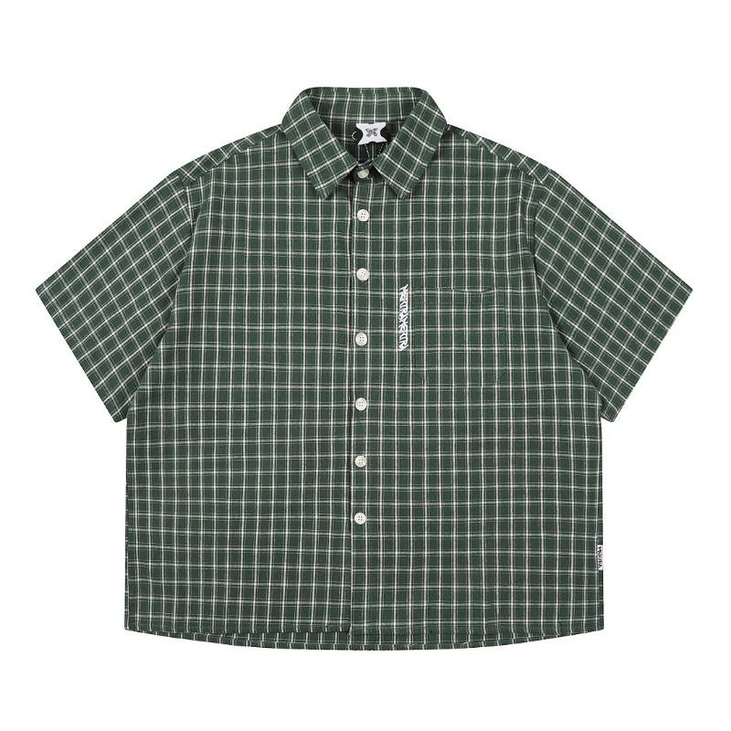 BeatStreet Red Mertra Camicie Uomo Donna Cotone Puro Casual Manica Corta Oversize Magliette Quotidiane
