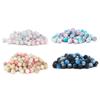 200pcs Pearl Beads Color Pearlized Gradient Bayberry Shaped Bubble Beads with Hole for DIY Jewelry M