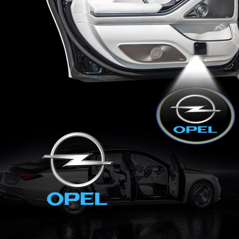 1/2pcs LED Car door universal projector high-definition welcome lights For Opel Insignia Astra Antara Meriva Zafira H G Corsa