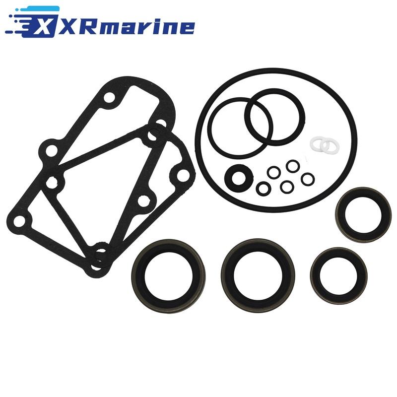 

Seal Kit Lower Gearcase for Johnson/Evinrude 85-140hp 1973-1983 V4 Crossflows Sierra 18-2692 чёрный