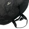PRADA Triangle logo Boston bag black unisex used