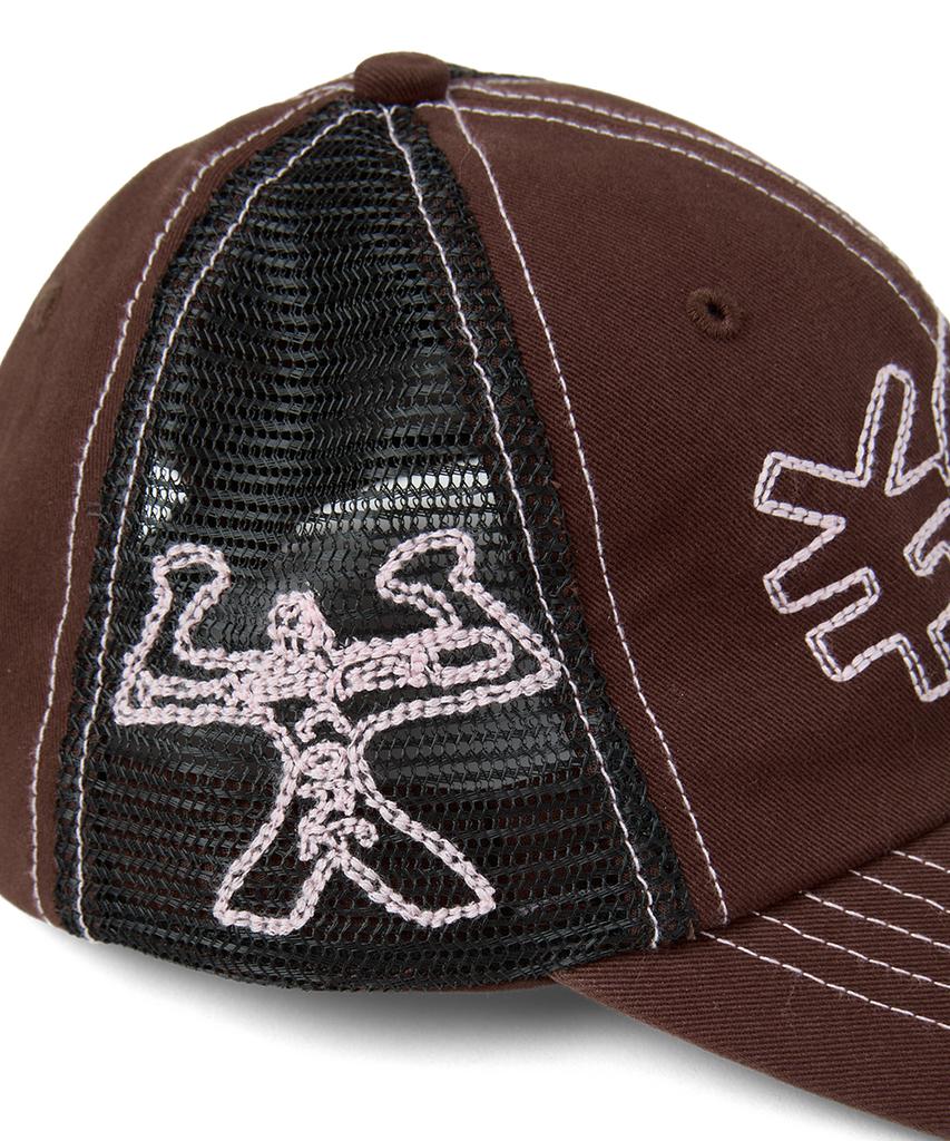 YESEYESEE Hardcore Mesh Cap Brown
