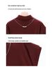 Plus Size Slimming Short-Sleeve Thermal Fleece T-Shirt for Women