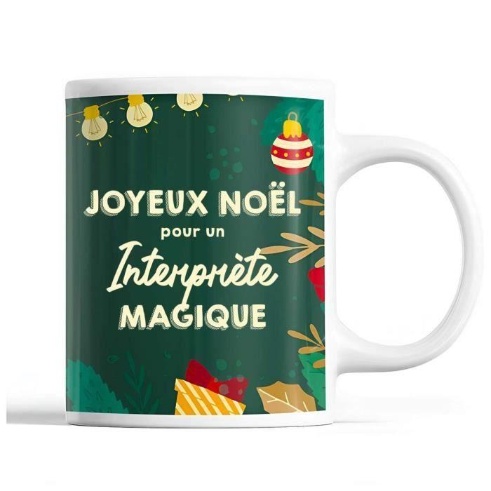 Mug - Noël Interprète homme - Céramique - Imprimé recto/verso - 325 ml