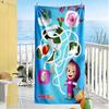 Masha Bear Beach Towel Soft Durable Quick-Dry Comfortable Lightweight