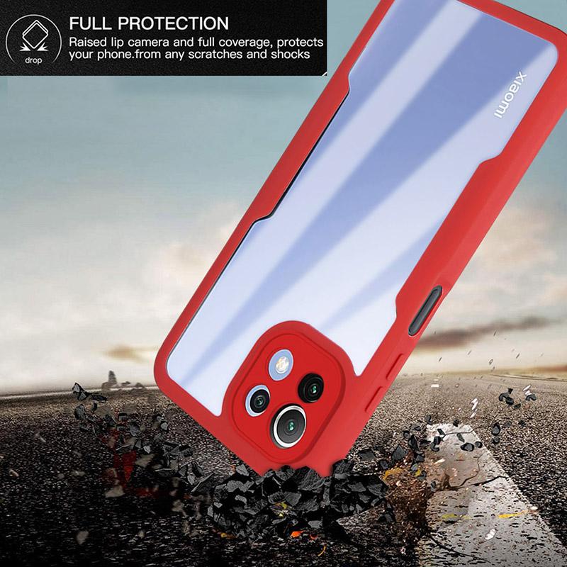 360 Full Body Double Side Screen Protector Case For Xiaomi 11 Lite 11T 11X Mi 12 Pro 12T Pro 12X 10 Lite Shockproof Phone Cover