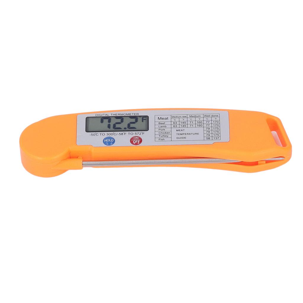 Digital Electronic Food Thermometer Foldable Intelligent Straightaway Read Thermometer for Cooking