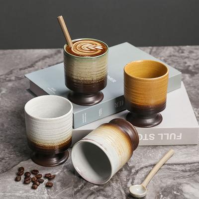 Retro Ceramic Goblet Coarse Pottery Coffee Cup Breakfast Cup Ceramic Cup Creative Vintage Cup