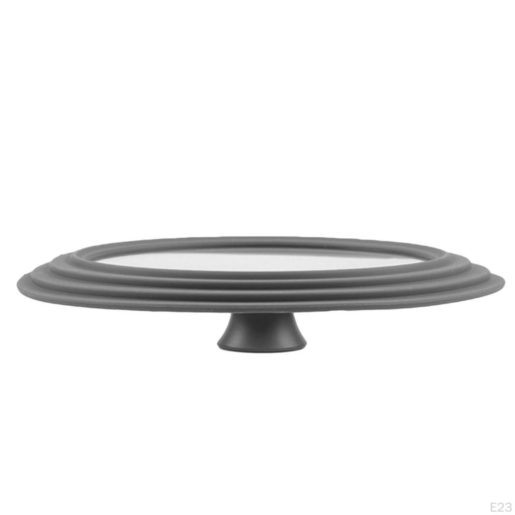 Multifunctional Tempered Glass Lid Pot Silicone Cover Kitchen Utensils Cookware Parts