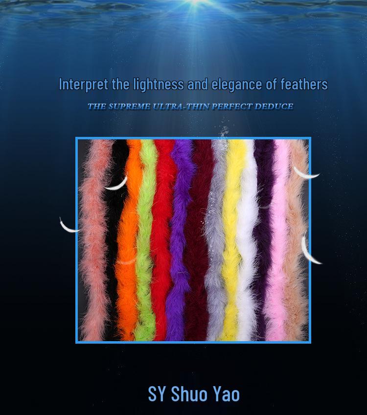 Encrypted Colored Turkey Feather Strips for DIY Decorations & Stage Costumes