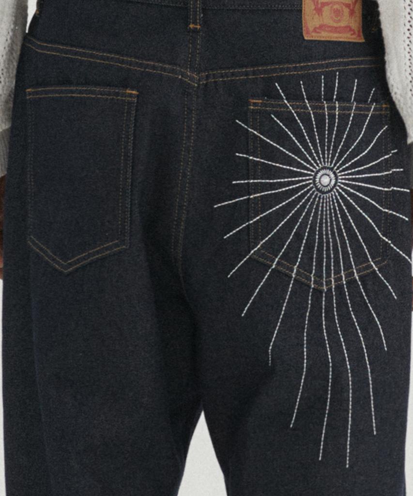 DNSR Spider Stitch Indigo Denim Pants