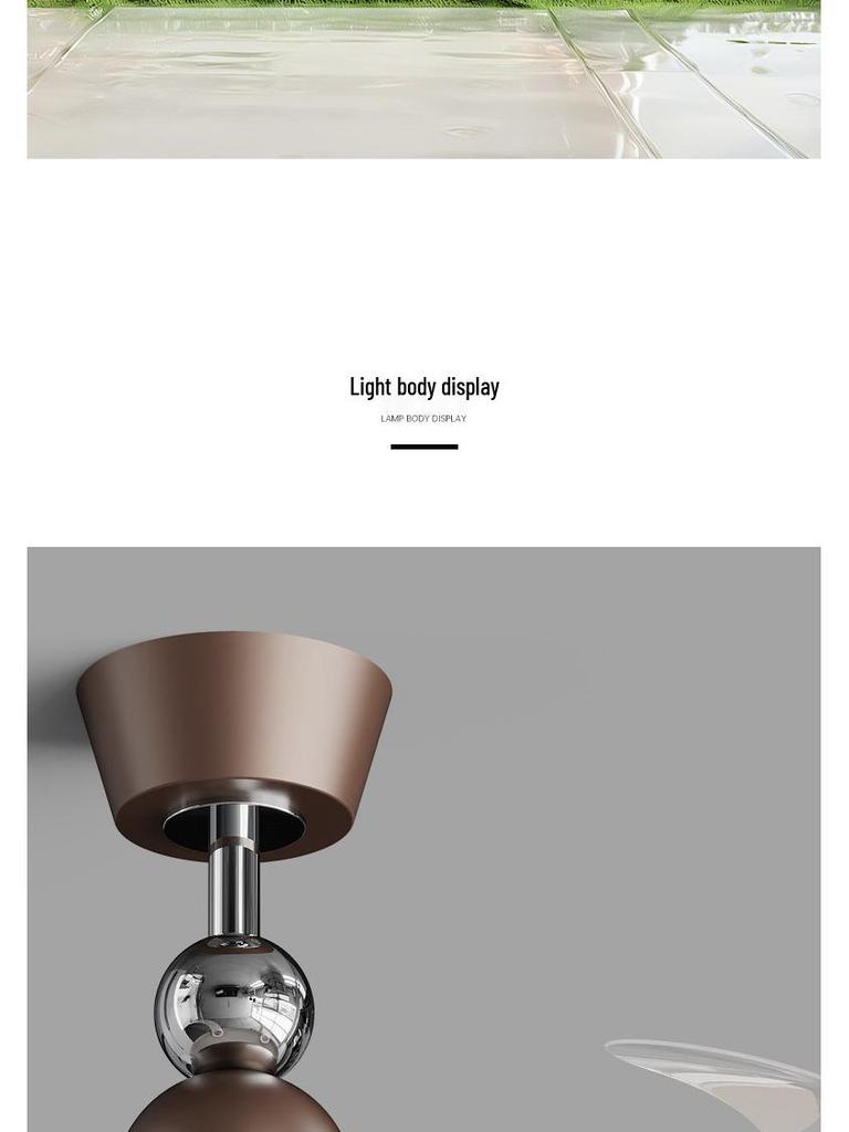 Cream Style Silent Ceiling Fan Light with Eye-Protecting Retro Design for Bedrooms and Children's Rooms