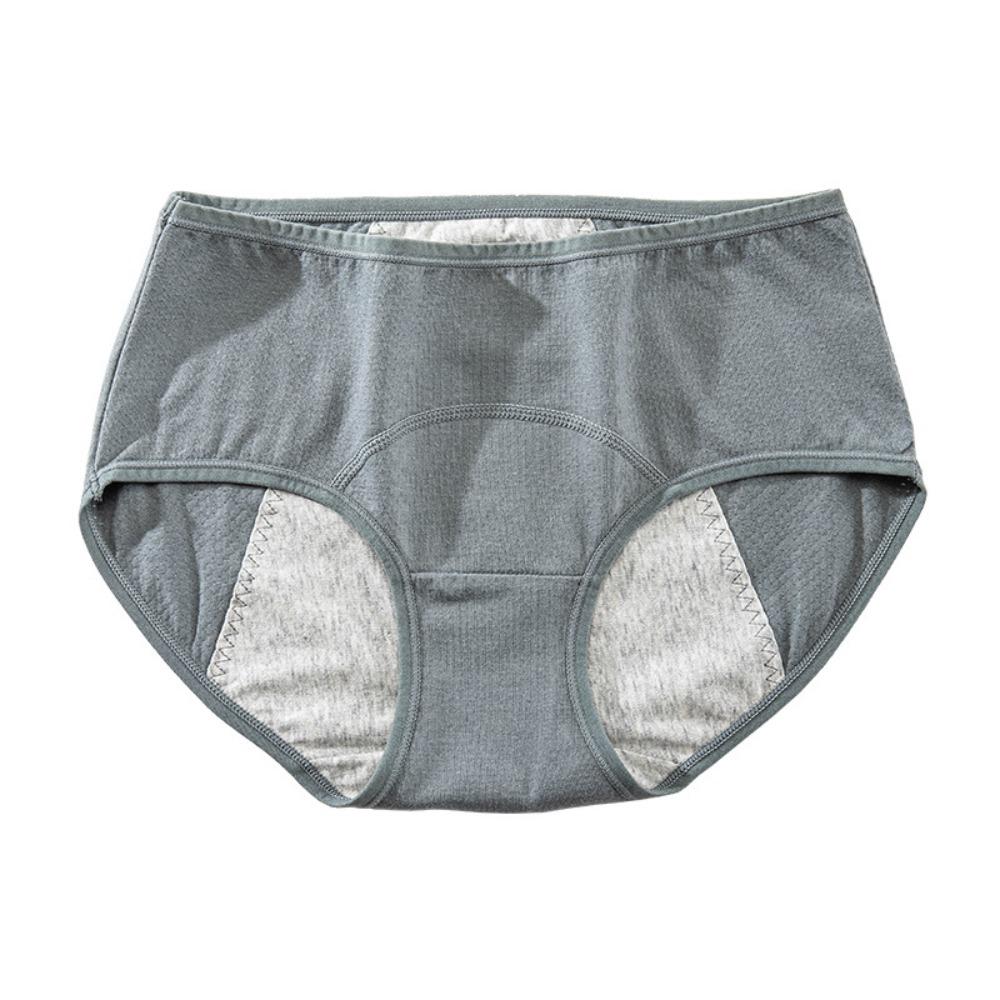 

Middle Waist Menstrual Panties Cotton Physiological Pants Simple Women s Underpants Girls Women M серый