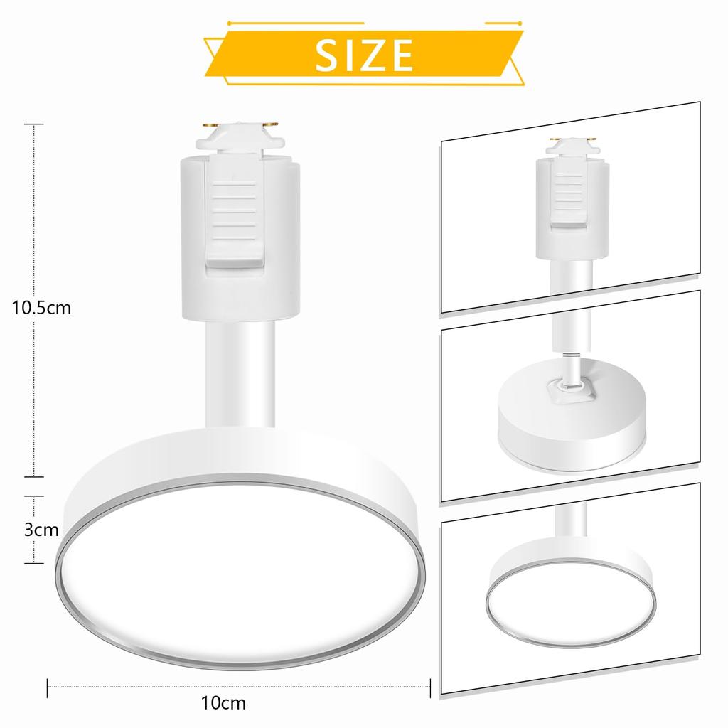 Duct Rail Equipped with 12W Large Light Equivalent To Integrated Easy To Adjustable Duct Rail Facility Spotlight Lighting Rail Rail Lighting of 4 Bulb