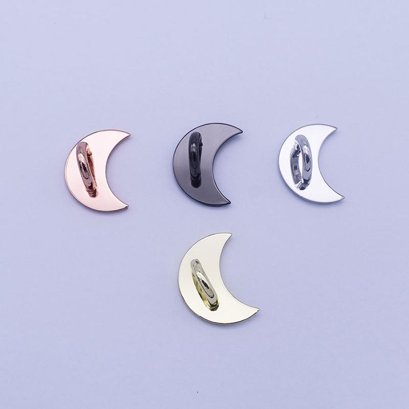 2/4Pcs Adhesive Metal Stars Moon Bow Phone Charm Holder Phone Case Finger Ring Stand Hook Buckle Charm Clasp Accessory String