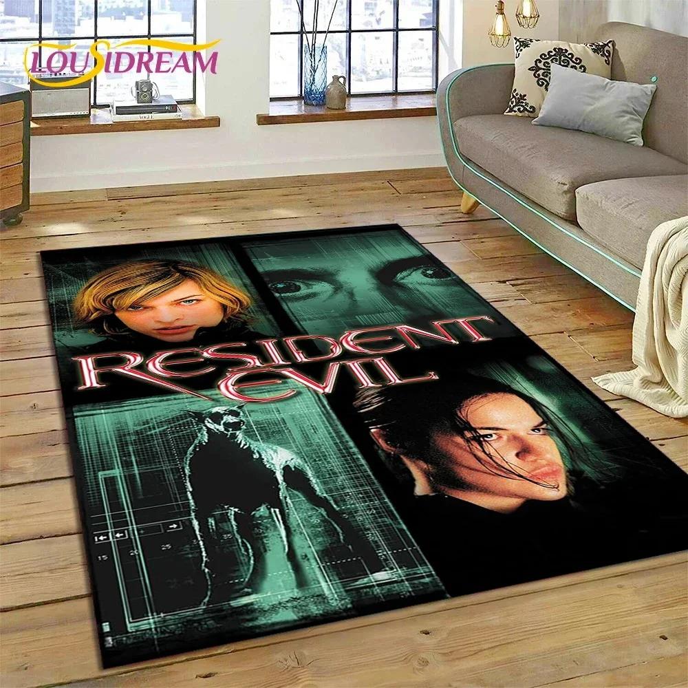 3D Horro Games R-Resident Evil Gamer Carpet Rug for Bedroom Living Room Home Sofa Decoration,Child Game Large Decor Floor Mat
