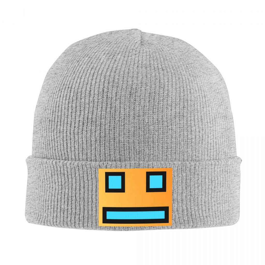 Geometry Cube Gaming Dash Warm Knitted Cap Winter Knit Bonnet Hat Skullies Beanies Hip Hop Caps for Unisex