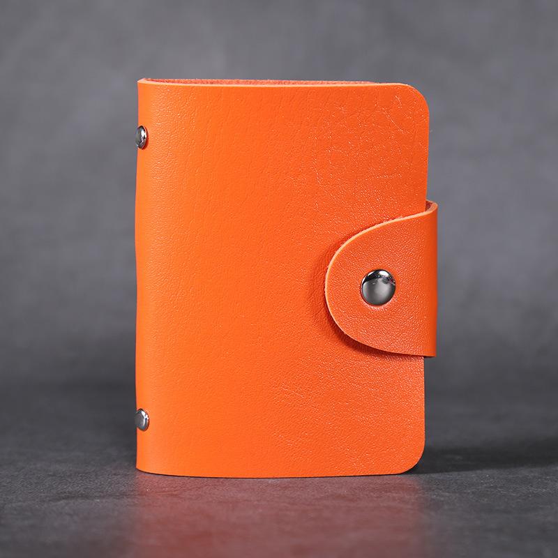 PU Leather Function 24 Bits Card Case Business Card Holder Men Women Credit Passport Card Bag ID Passport Card Wallets