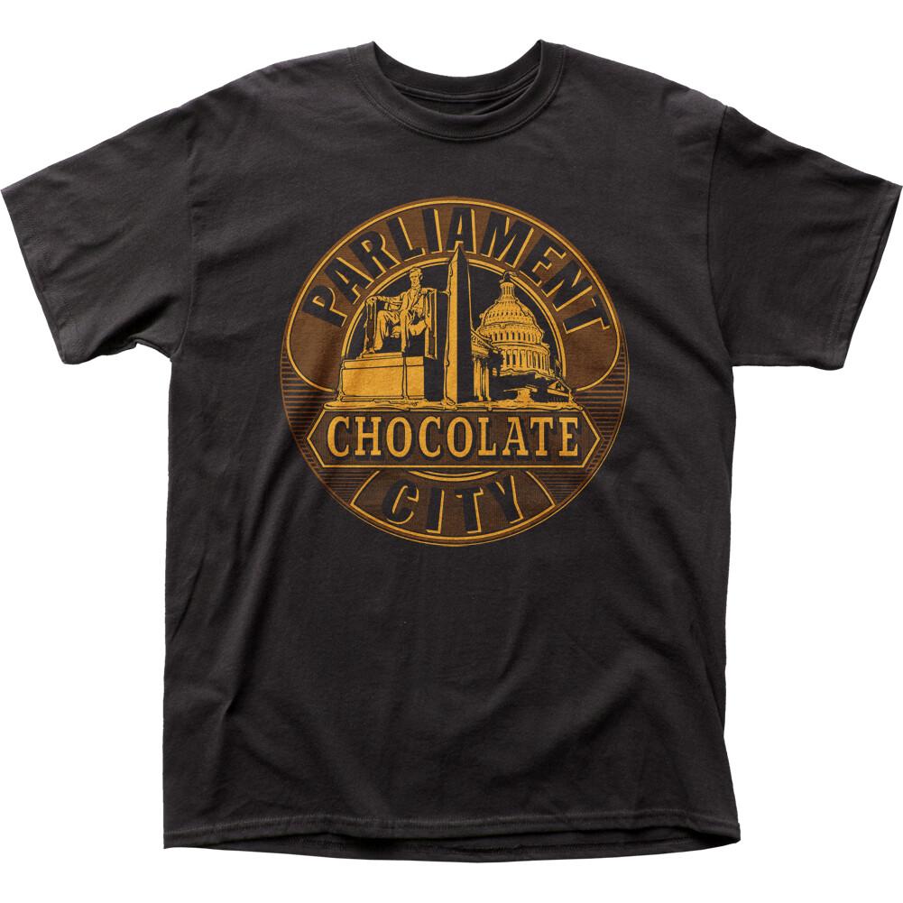 26 Parliament Chocolate City T Shirt Mens Licensed Rock N Roll Band Retro Tee Black Unisex T-Shirt M