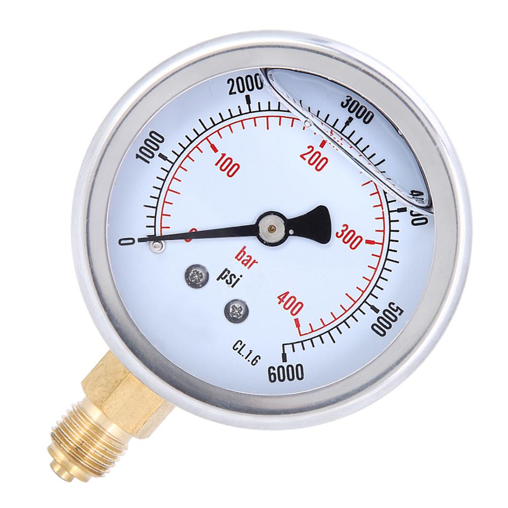 TSPGG604400bar 14BSP Y60 Radial Oil Filled Pressure Gauge Manometer for Machinery