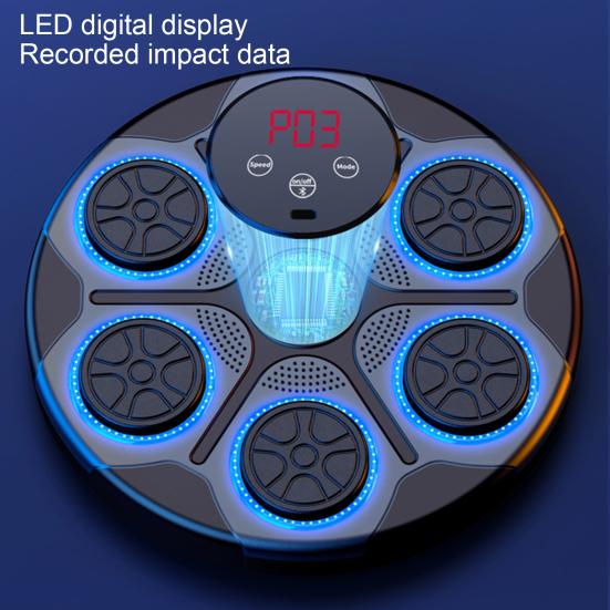 Music Boxing Machine Wall Mounted Smart Bluetooth-compatible Punching Target Pad Focus Agility