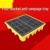 Plastic 4-Drum Liquid Spill Containment Pallet