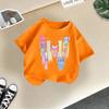 Summer fashion girls T-shirt new style children's short-sleeved fashionable girls half-sleeved versatile tops cross
