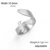 LIKGREAT Shia Zulfiqar Sword Ali Ring for Men Women Stainless Steel Arabic Imam Adjustable Ring Islam Muslim Amulet Jewelry
