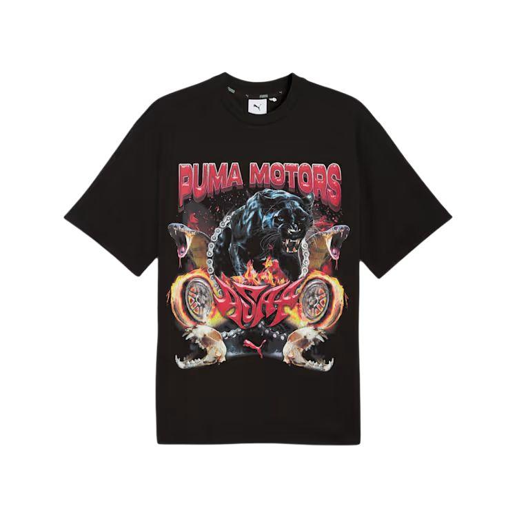 PUMA x A$AP Rocky Motors Short Sleeve T-Shirt  Puma Black  636188-01 XL