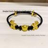 Zodiac Horse Wooden Bracelet: Adjustable Little Horse Charm for New Year Luck