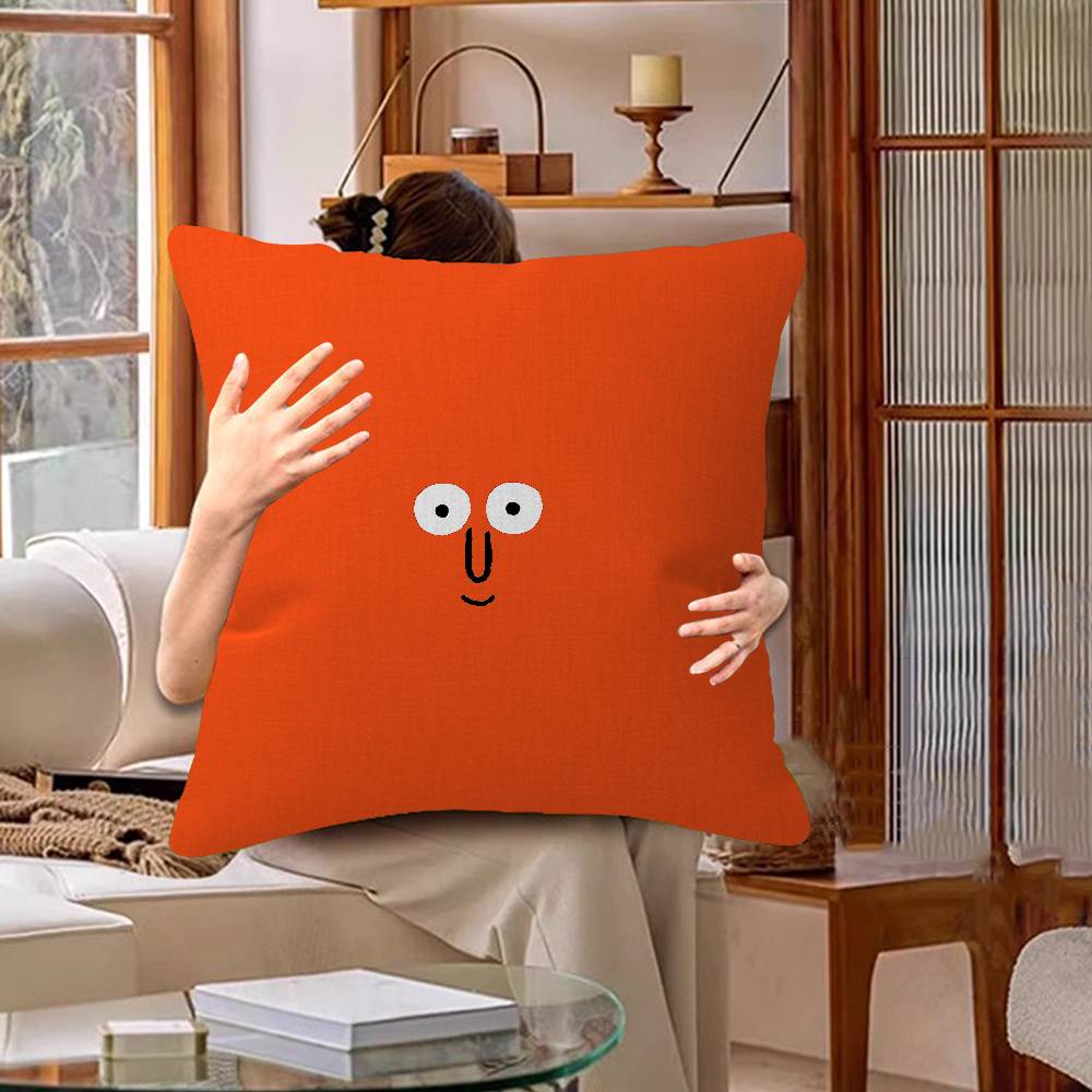 Art J-Jean J-Jullien Cute Lucky Dragon Pillow Cover Sofa Cushion Cover Home Room Decoration Children Gift