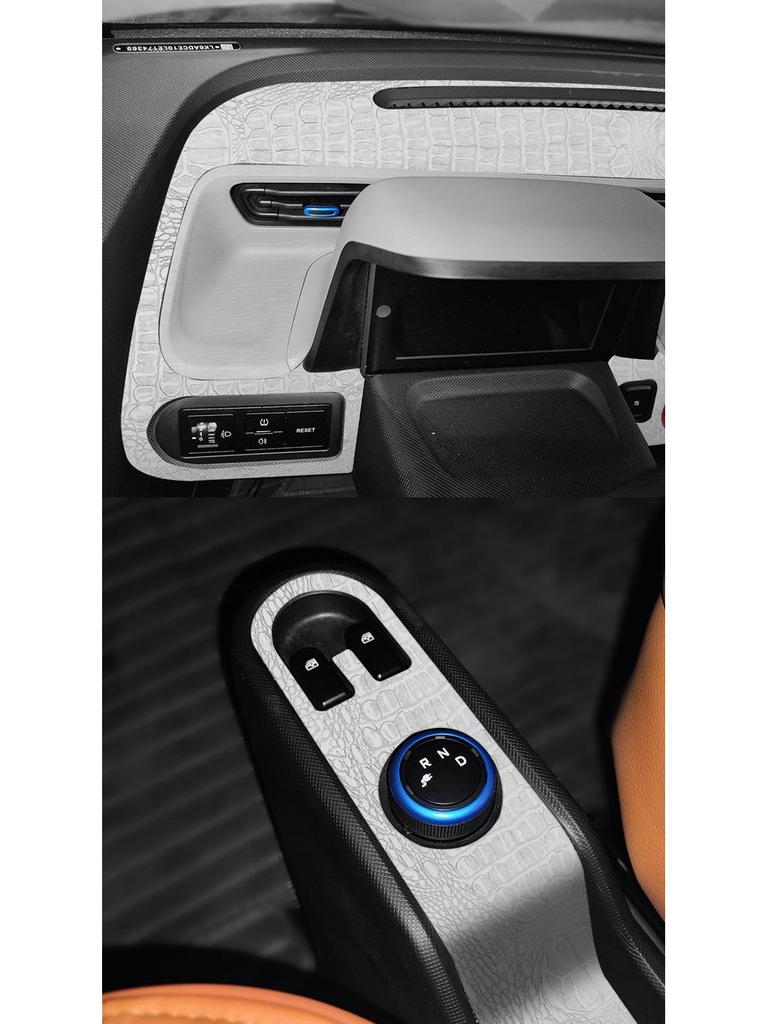 Crocodile Skin Film for Wuling Hongguang MINI Interior Dashboard Decoration