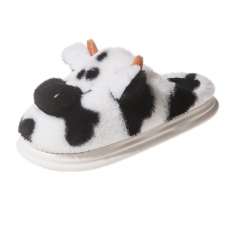 Fashion Warm Women Slippers Winter Flat Fluffy Slippers Women Fur Plush Women's Slippers Designer Footwear Female Indoor Cotton Shoes