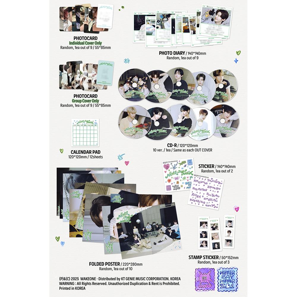 ZEROBASEONE NEVER SAY NEVER (DIGIPACK Ver.)