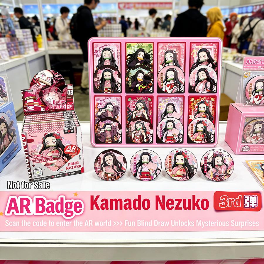 

Клинок, рассекающий демонов Kimetsu no Yaiba Незуко Камадо AR Скрытый бокс Значок с секретной редкой версией, Коллекционный аниме-подарок, 75 мм One random pack *1ea
