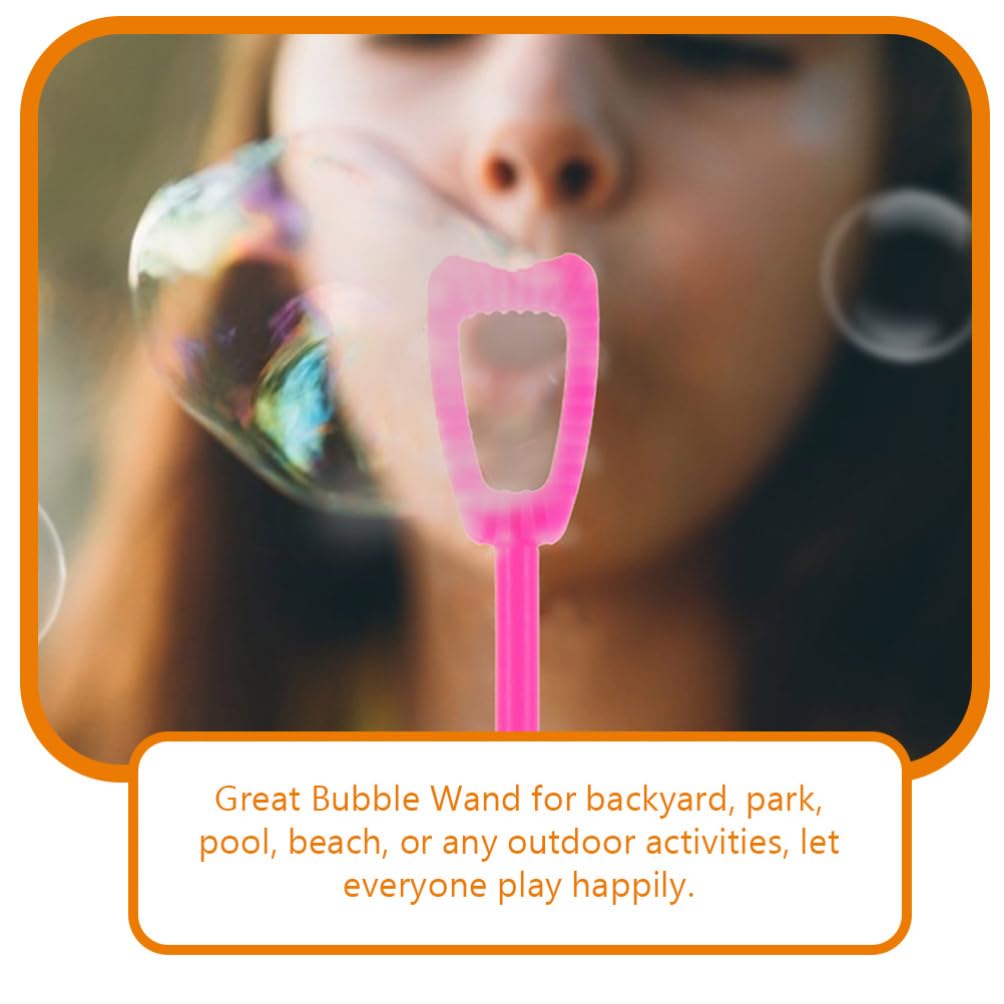 Lurrose Bubble Wand 30-Piece Set: Mini Bubble Wands, Empty Bottles, Lovely Colors, Perfect for Weddings, Parties, Kids, Homemade Bubble Solution,