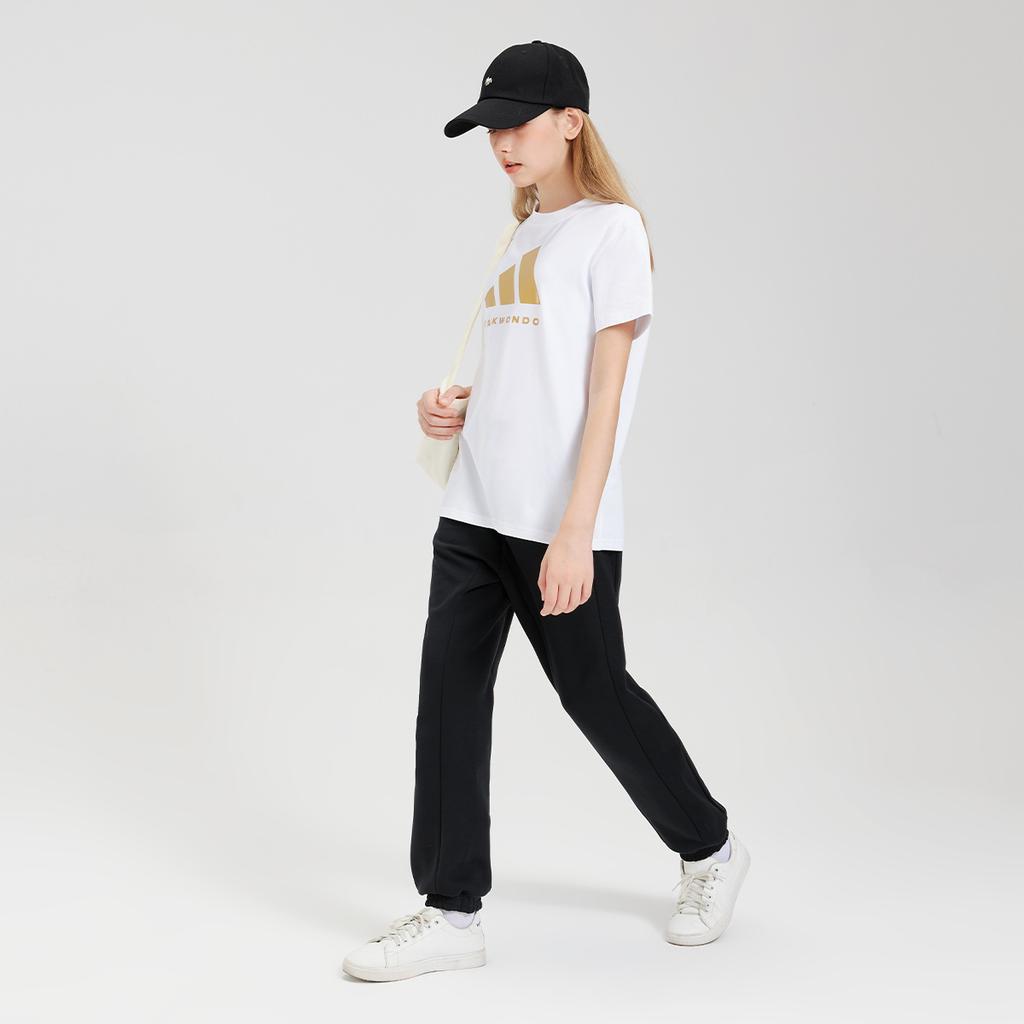 New Adidas Short Sleeved T Shirts White Gold Children Aged 3 7 Years Old ADICLTS24TKT-WG