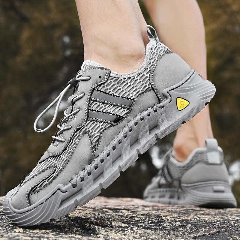 38-46 Summer Men's Large-size Breathable and Comfortable Outdoor Walking Casual Shoes Hiking Sneakers