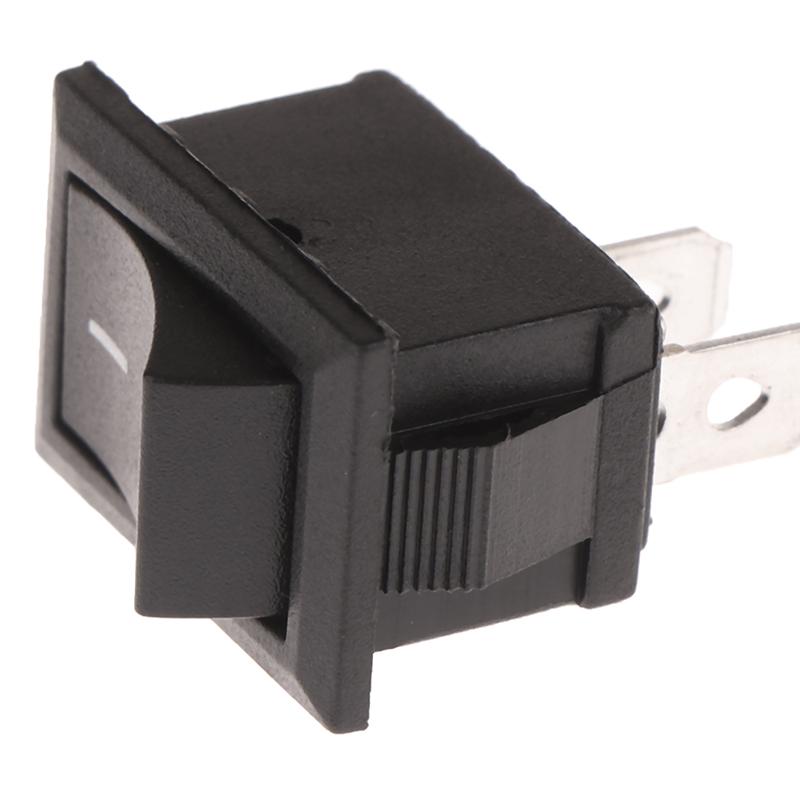 10Pcs /Lot Kcd1/Kcd7 Oval Rocker Switch 2 Pins 2 Gears Electric Kettle Rocker Power Switch On-Off Boat Shape Switch