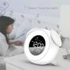 M-Modern-Digital Alarm Clock With Sunrise Sunset Light Rechargeable Simulation Colorful Atmosphere Light For Bedroom Awakening