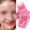 Three-color Pink Velvet Blush Long-lasting and Not Easy To Remove Makeup Cream-like Gloss Pearlescent Rouge Facial Makeup