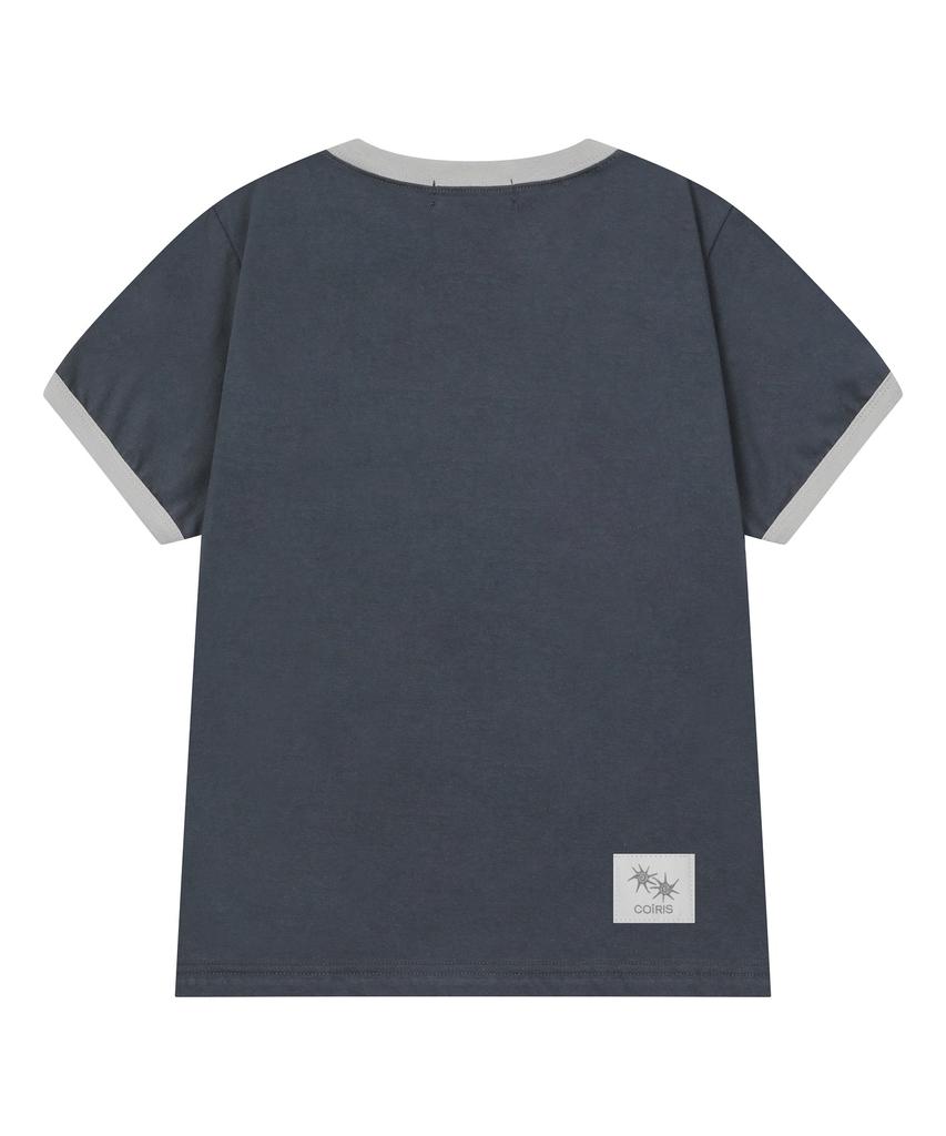 Koiliseu Morent Button Ringer Short Sleeve T-Shirt (2 Colors)