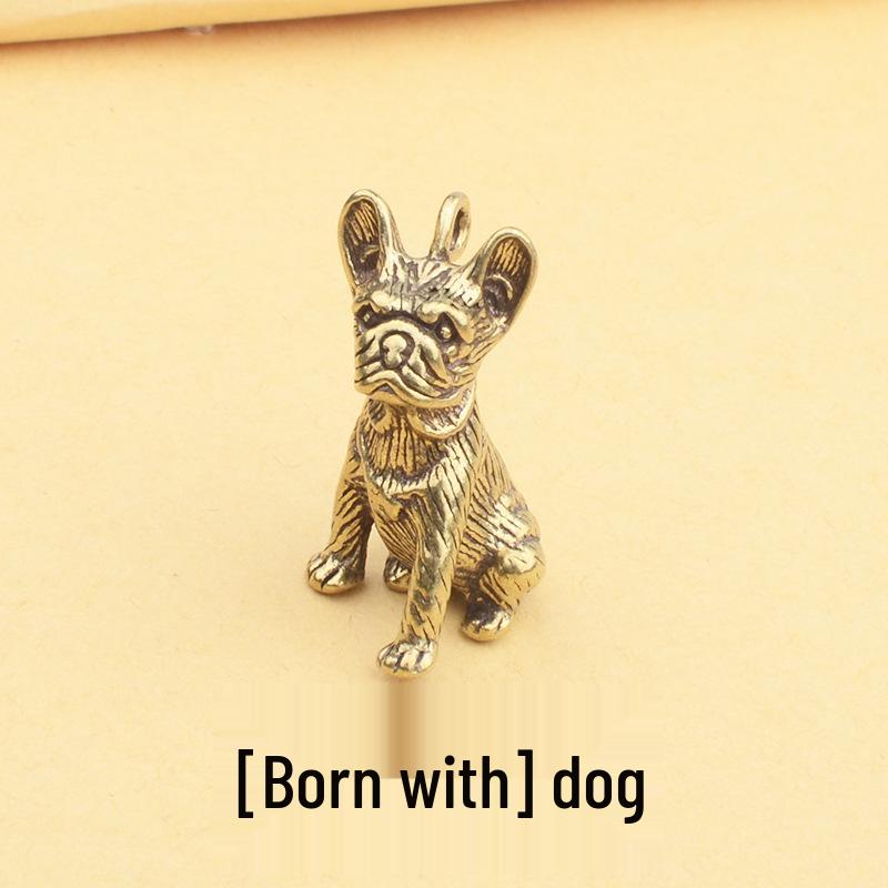 3D Zodiac Animals Pendant: Pure Brass & Copper Car Keychain Accessory