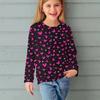 Fashion Children Casual Long Sleeved Letter Heart Pattern 3D Print Tops Funny Style Comfortable Round Neck Pullover Clothing