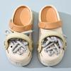 Cute Trend Earphones Hole Shoes Women's Slippers Summer Toe Shoes Personalized Wear Girls Beach Shoes Cool Slippers