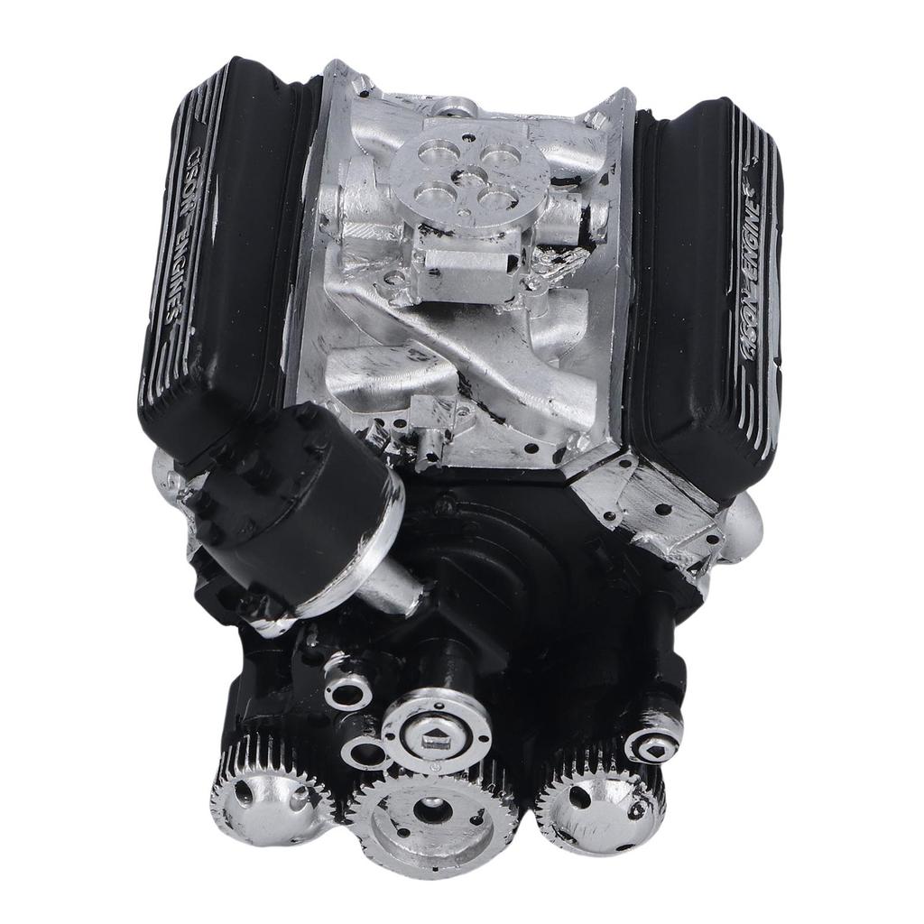 V8 Engine Building Resin V8 Car Engine Model Desktop Display Ornament Home Decoration for Teens Adults