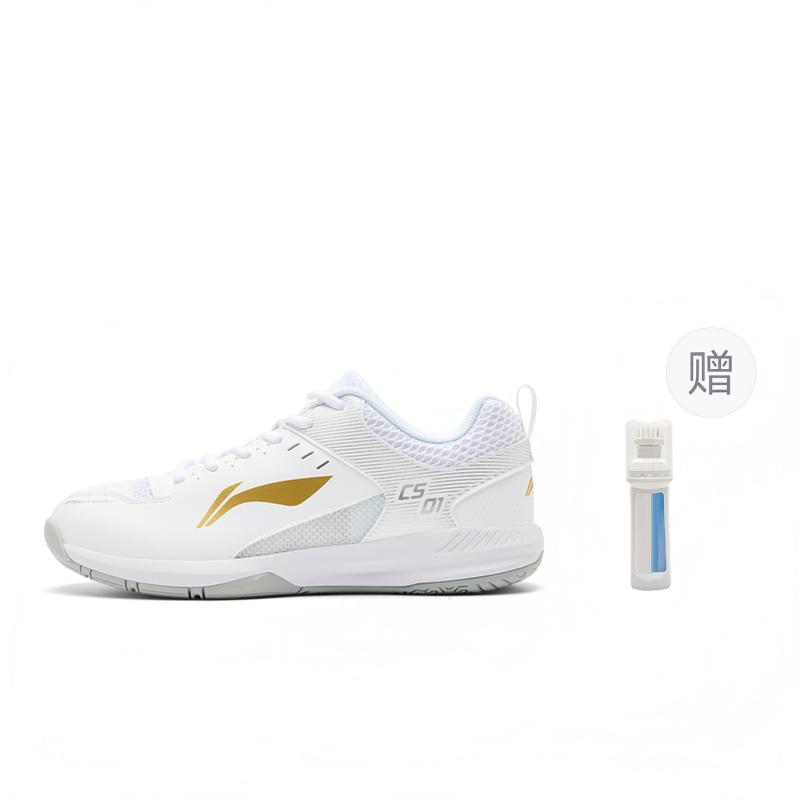 Men's Sneakers Li-Ning Badminton Shoes Unisex Low-top White/Gray/Gold